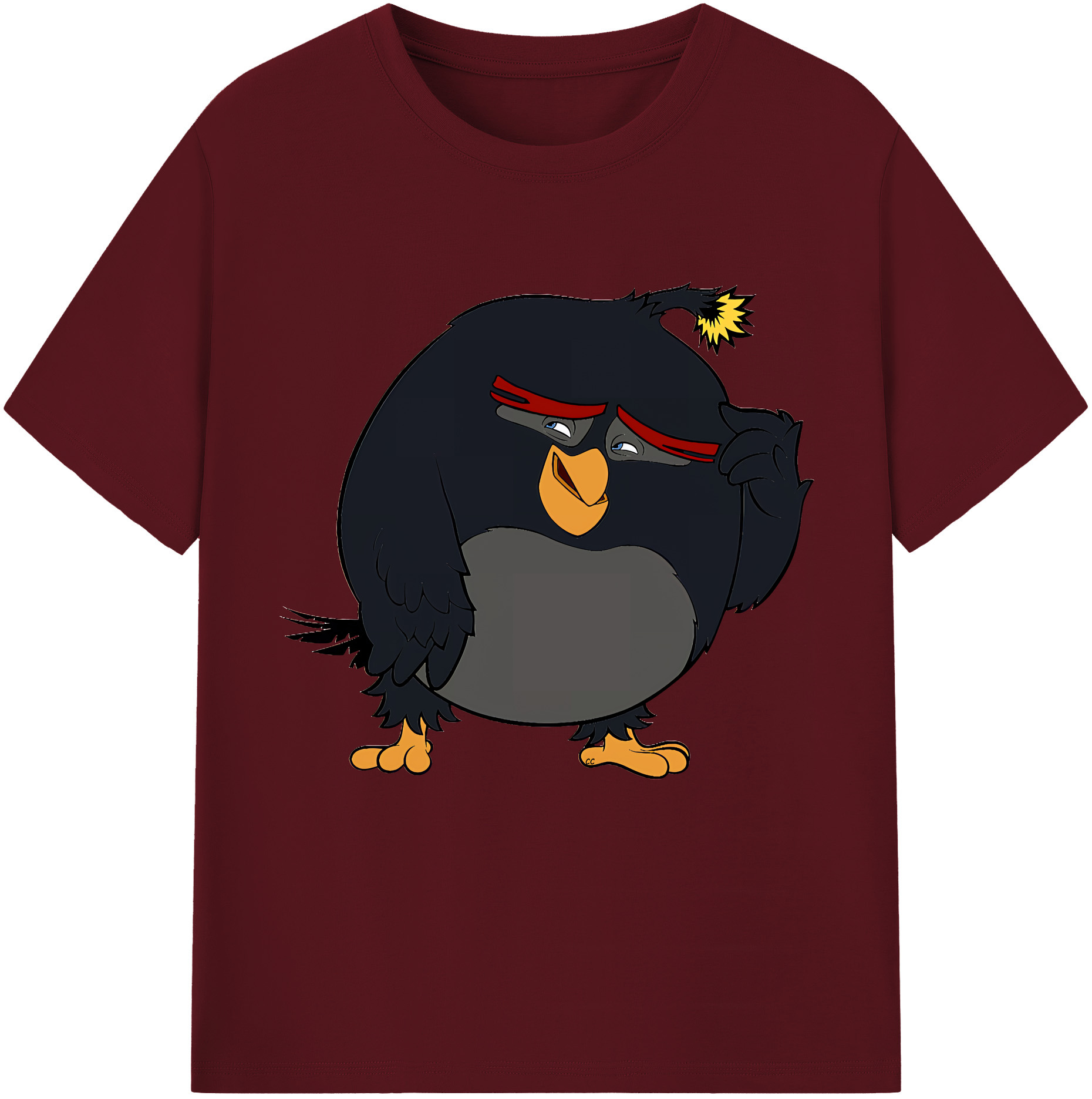 （画像用） Angry Birds アングリーバード 綿100％半袖Tシャツ（フロントプリント）